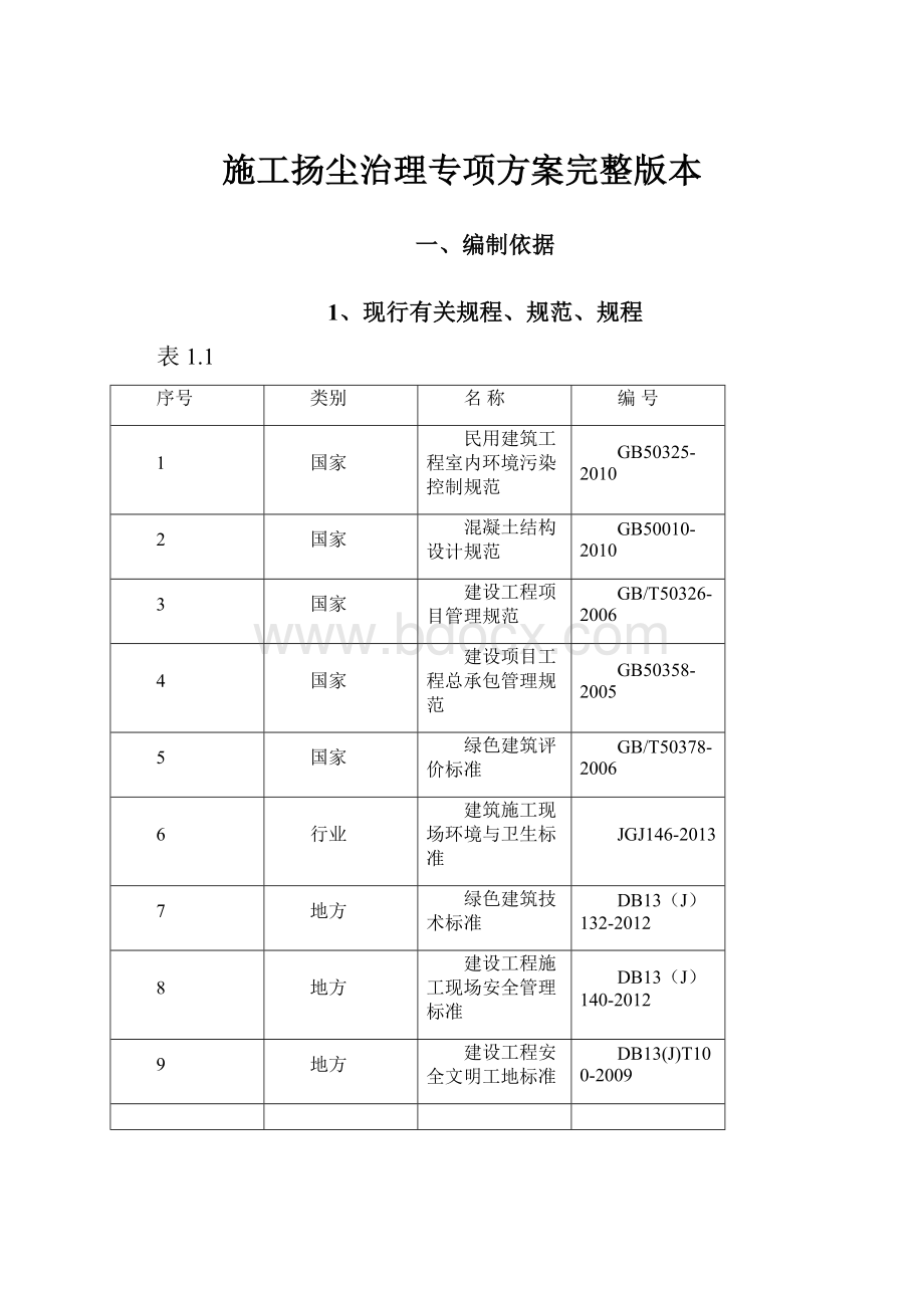 施工扬尘治理专项方案完整版本.docx_第1页