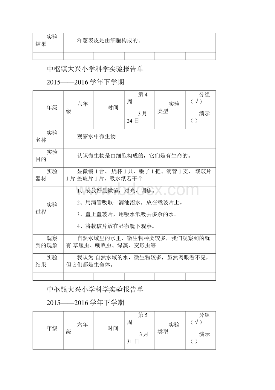 中枢镇大兴小学科学实验报告单六下.docx_第3页