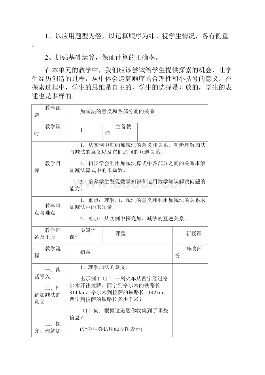 春最新人教版四年级下册数学全册教学设计.docx_第2页