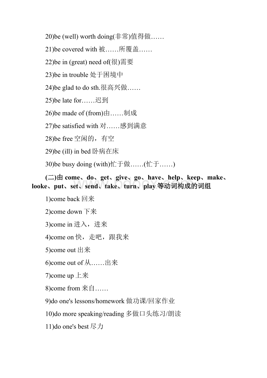 初中英语词组大全最新整理版.docx_第2页