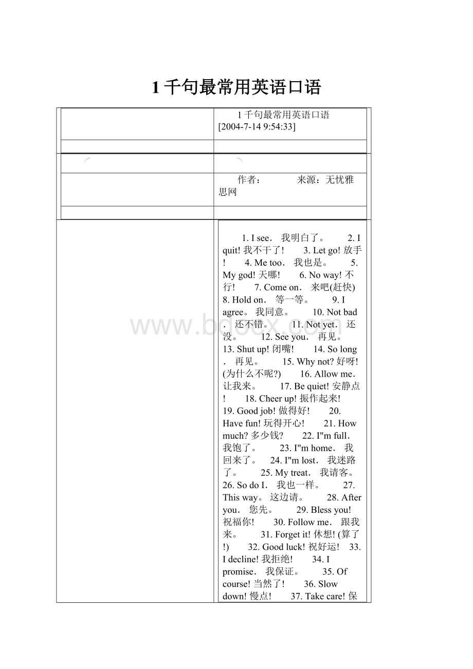 1千句最常用英语口语.docx_第1页