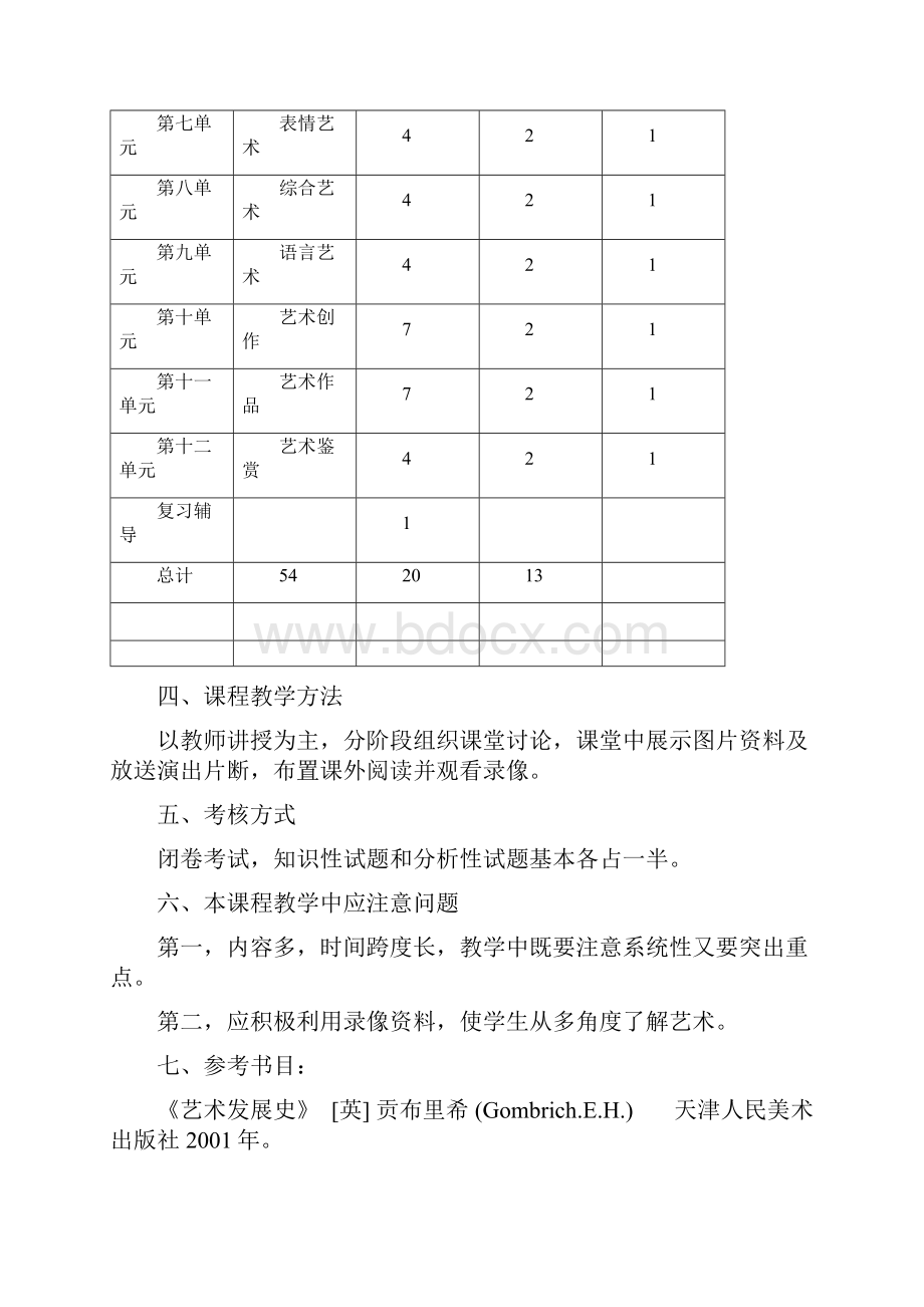 四川电影电视学院课程标准模板示范.docx_第3页