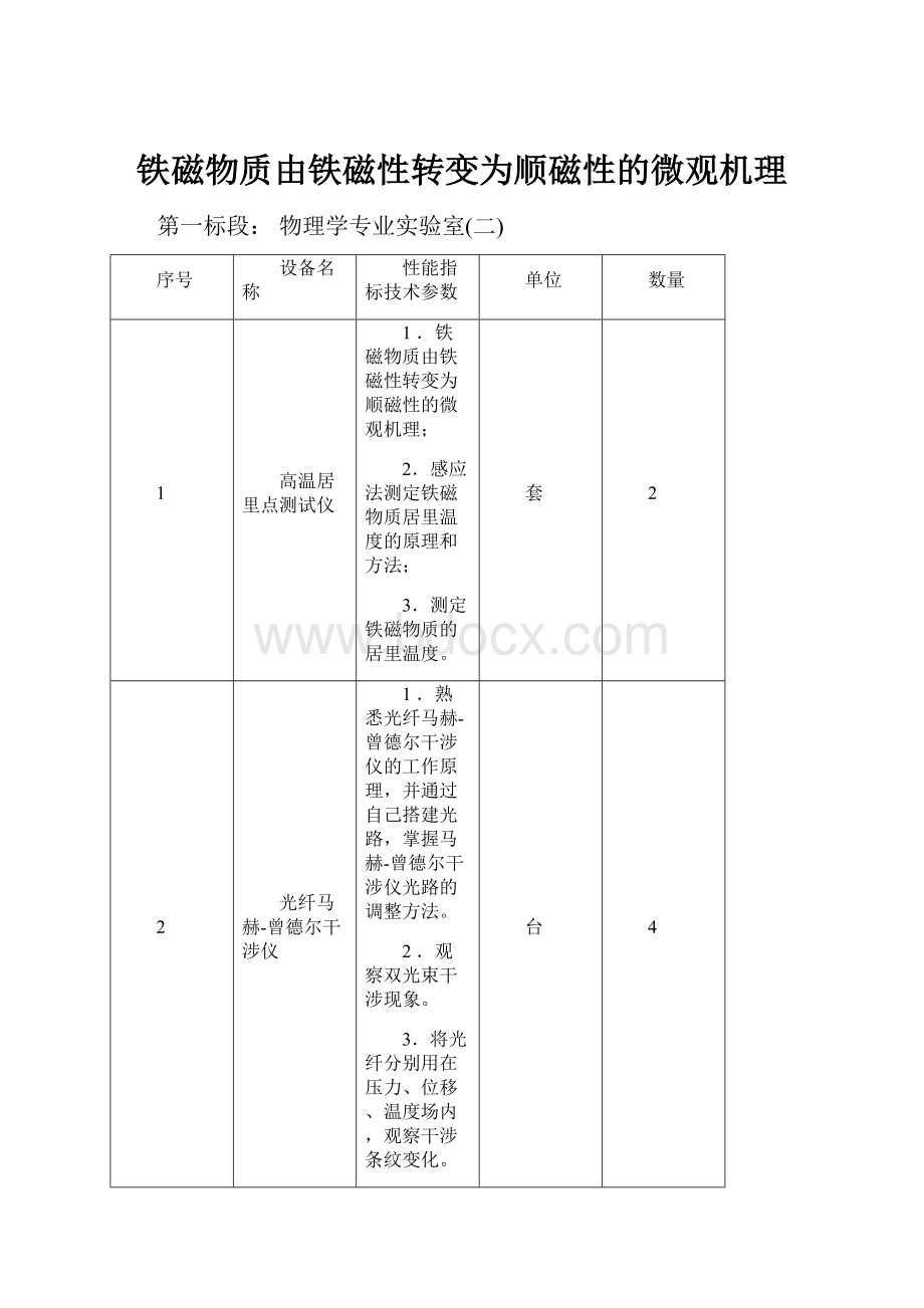 铁磁物质由铁磁性转变为顺磁性的微观机理.docx_第1页