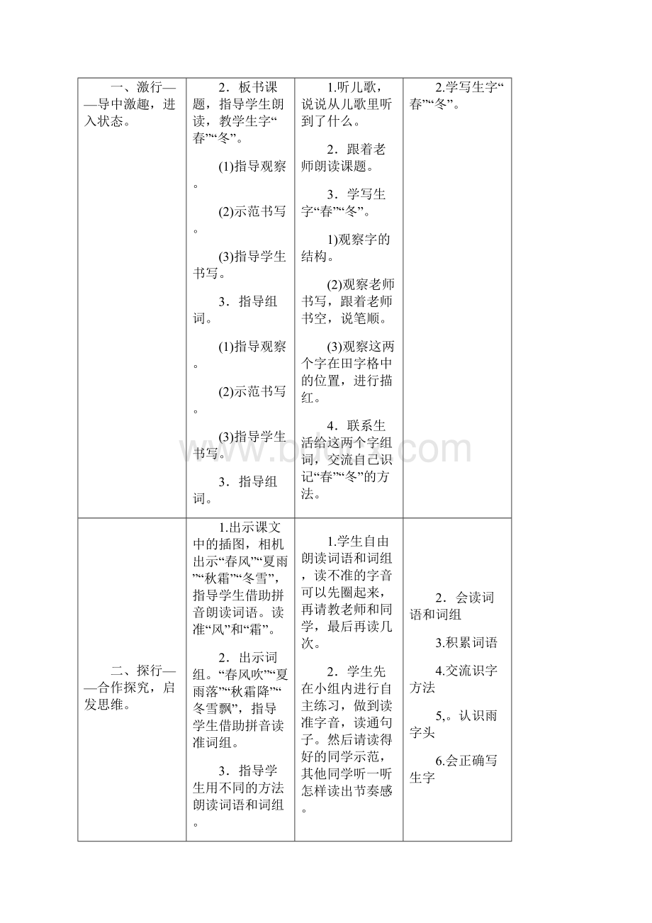 部编人教版一年级语文下册13单元优秀教案.docx_第2页