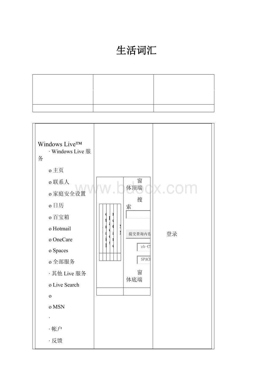 生活词汇.docx