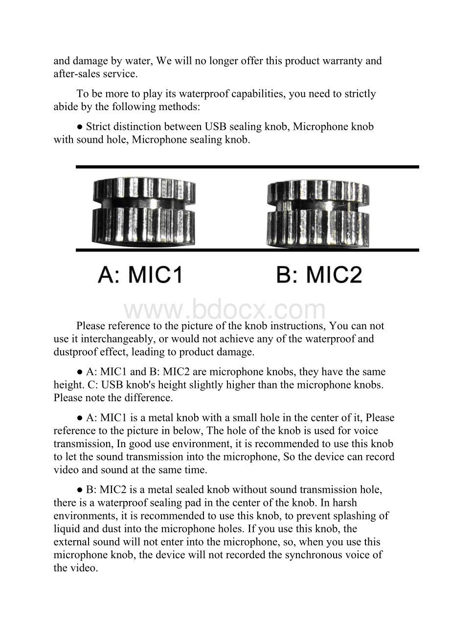 HD DVR Waterproof Watch user manual.docx_第2页