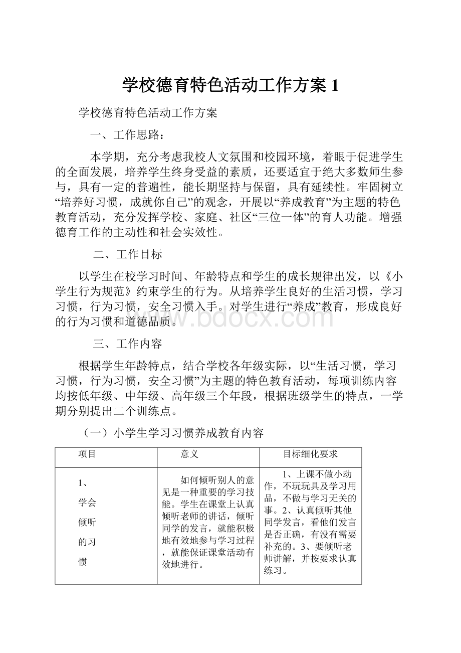 学校德育特色活动工作方案1.docx