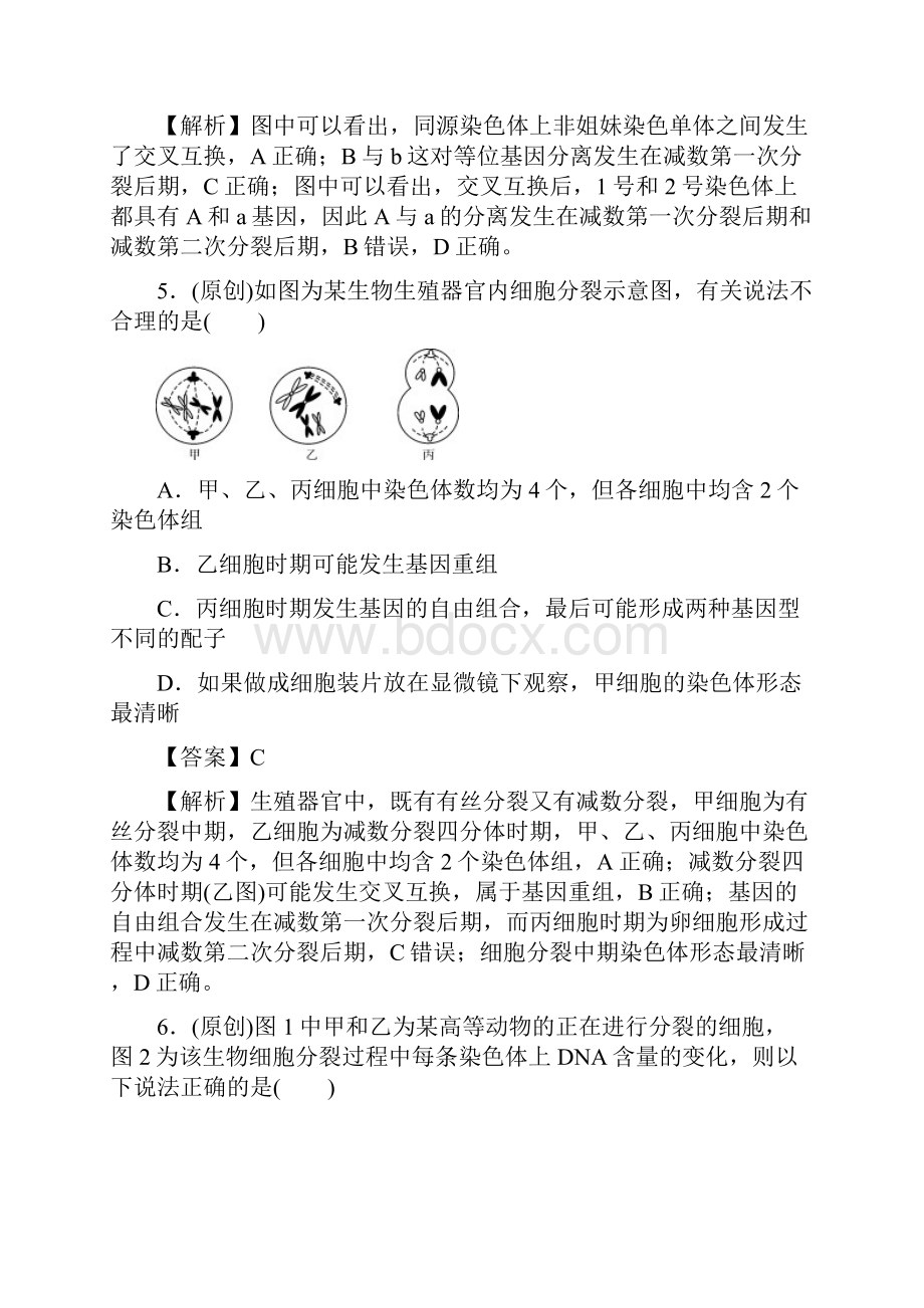 届高考生物第一轮课时复习训练题12.docx_第3页