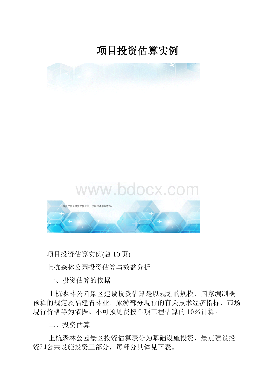 项目投资估算实例.docx_第1页