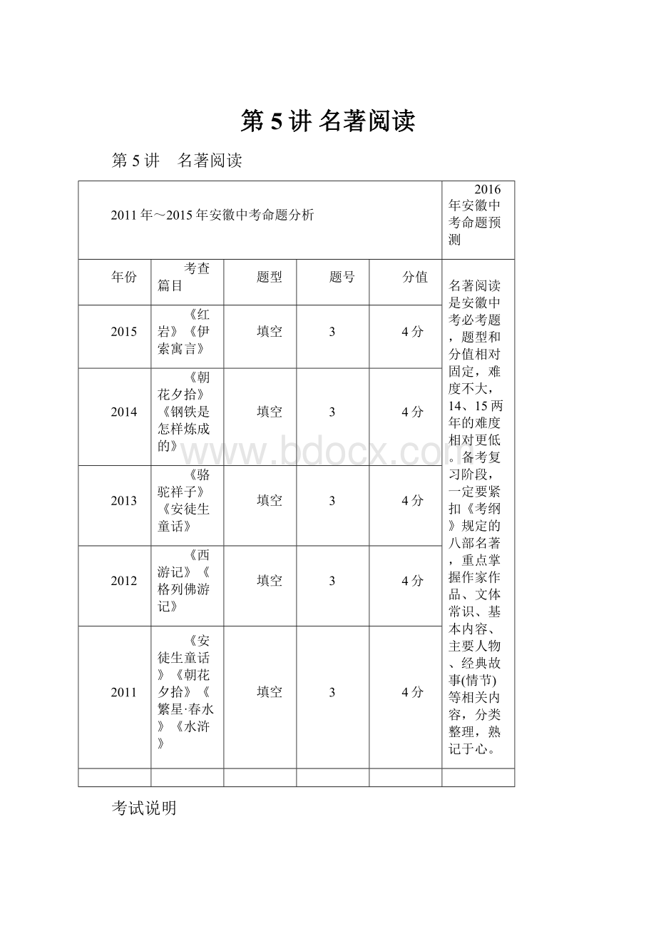 第5讲 名著阅读.docx