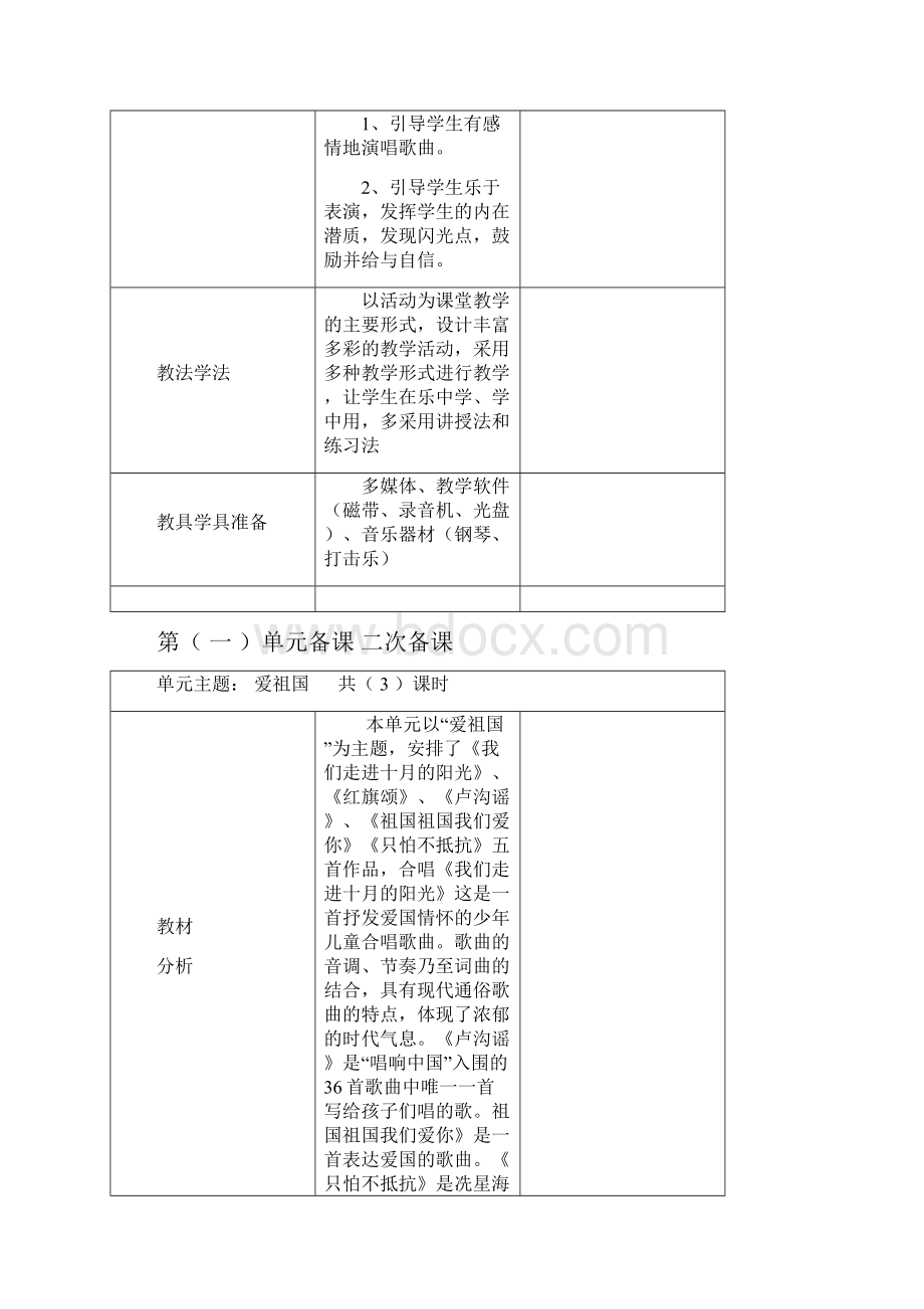 三年级下册小学音乐全册备课人音版.docx_第3页