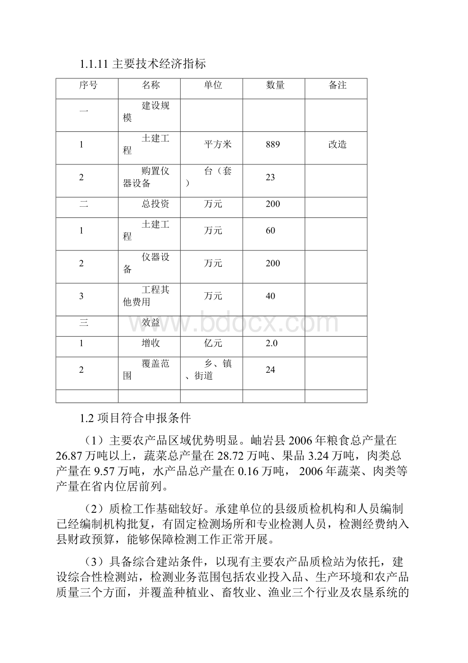 岫岩县农产品质量安全检验检测站建设项可研.docx_第3页