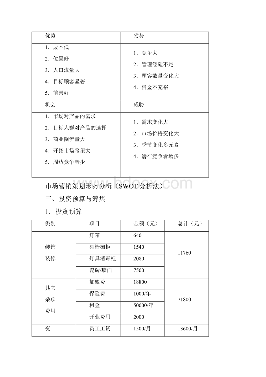 甜品店创业计划书两篇.docx_第3页