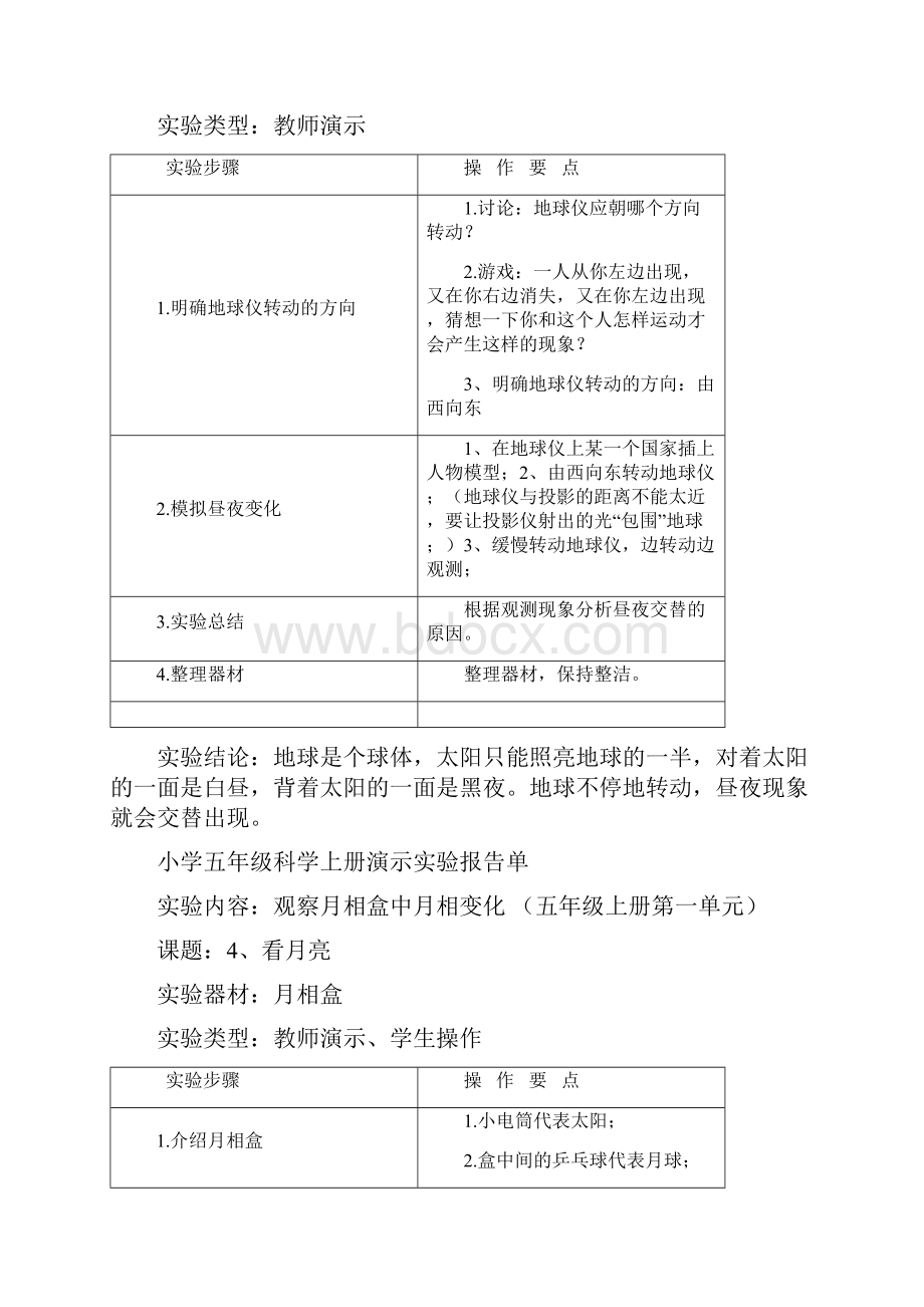 小学五年级科学上册演示实验报告单.docx_第2页