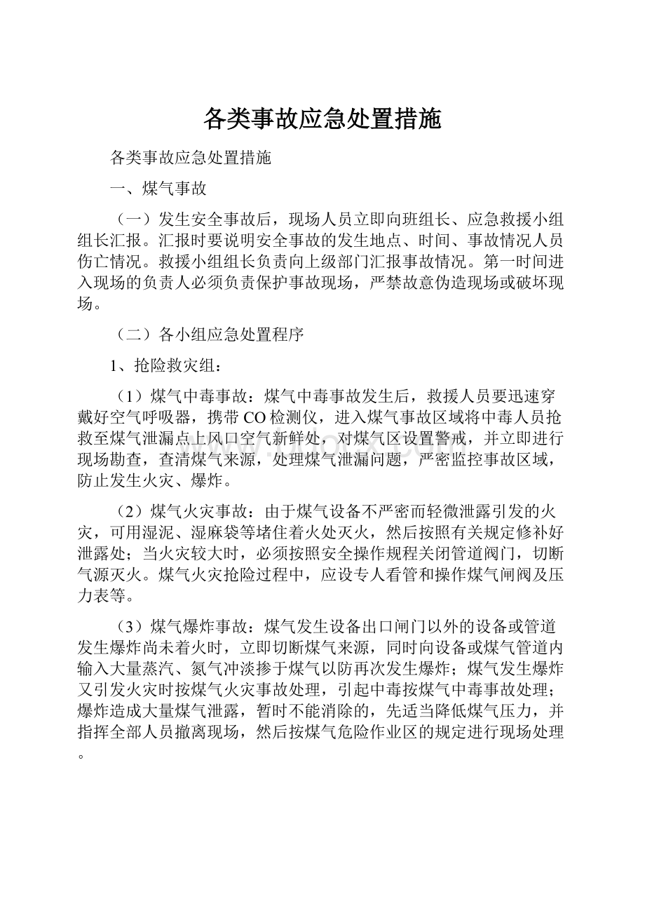 各类事故应急处置措施.docx