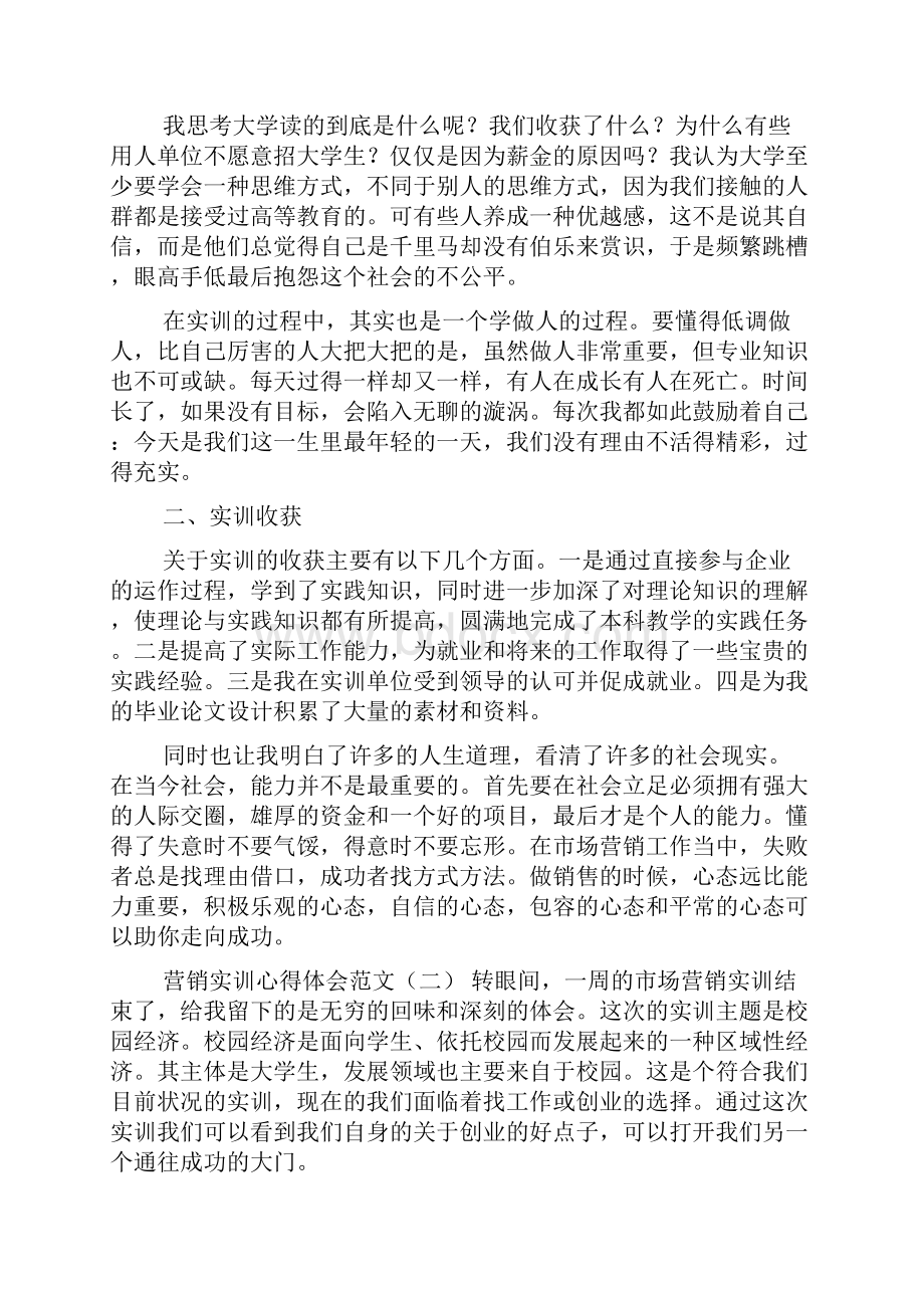 营销实训心得体会范文.docx_第2页