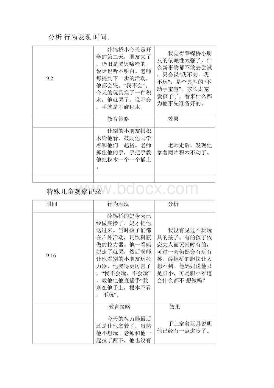 特殊儿童个案观察文档.docx_第2页