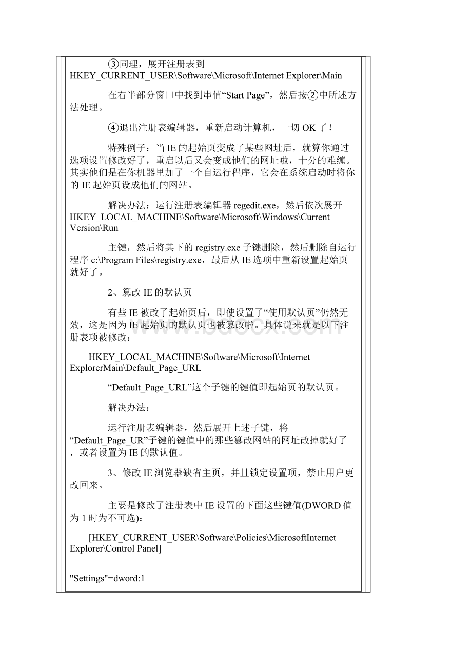 剖析恶意网页修改注册表的十二种现象.docx_第2页