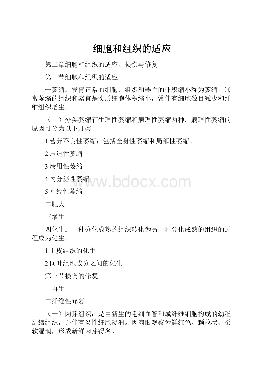 细胞和组织的适应.docx