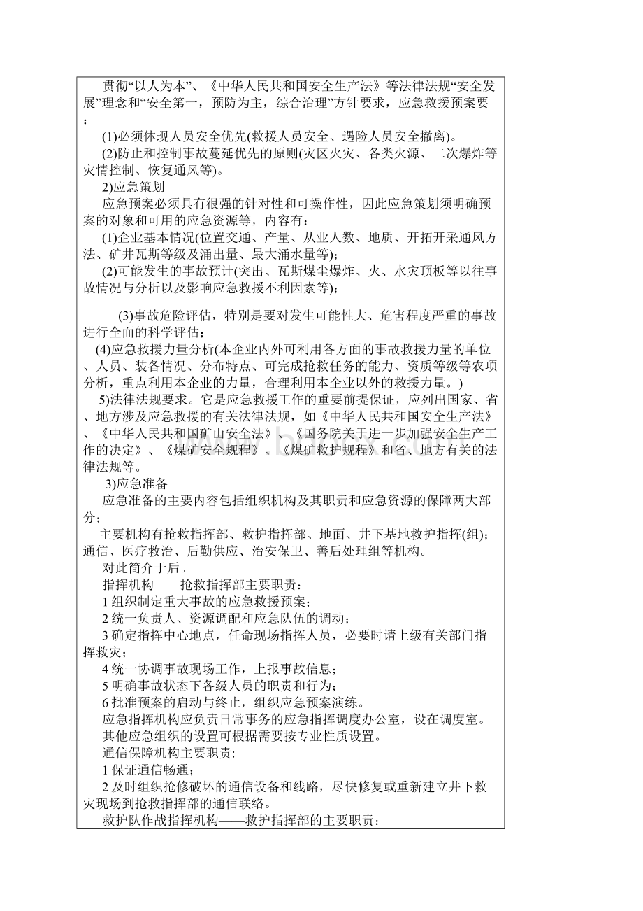 煤与瓦斯突出和瓦斯爆炸事故应急预案及应急要点.docx_第2页