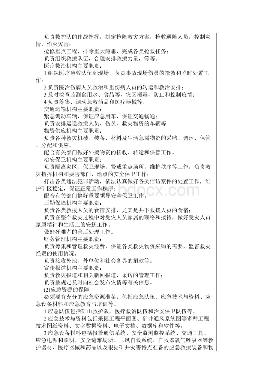 煤与瓦斯突出和瓦斯爆炸事故应急预案及应急要点.docx_第3页