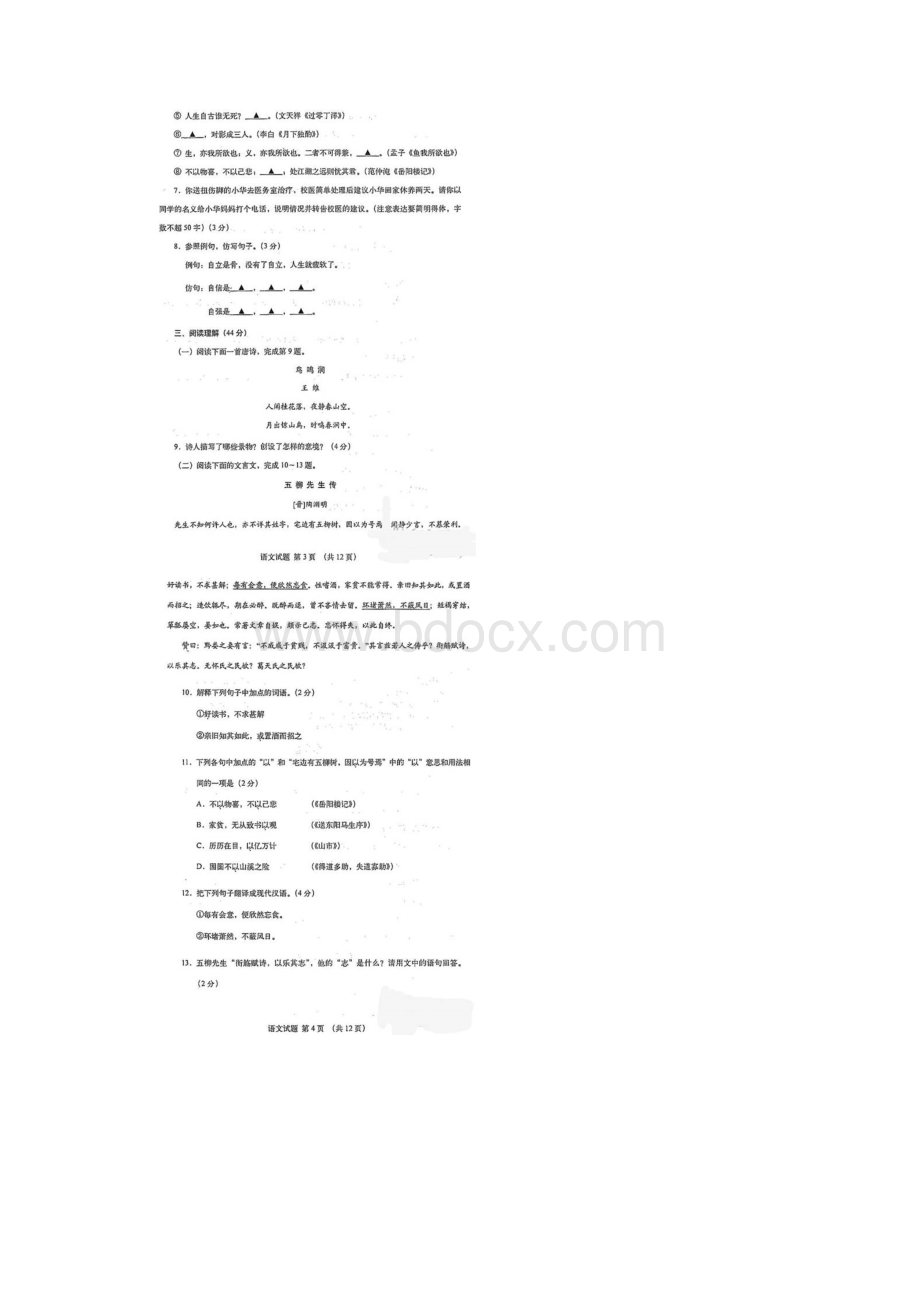 山东省临沂中考语文试题及答案.docx_第3页