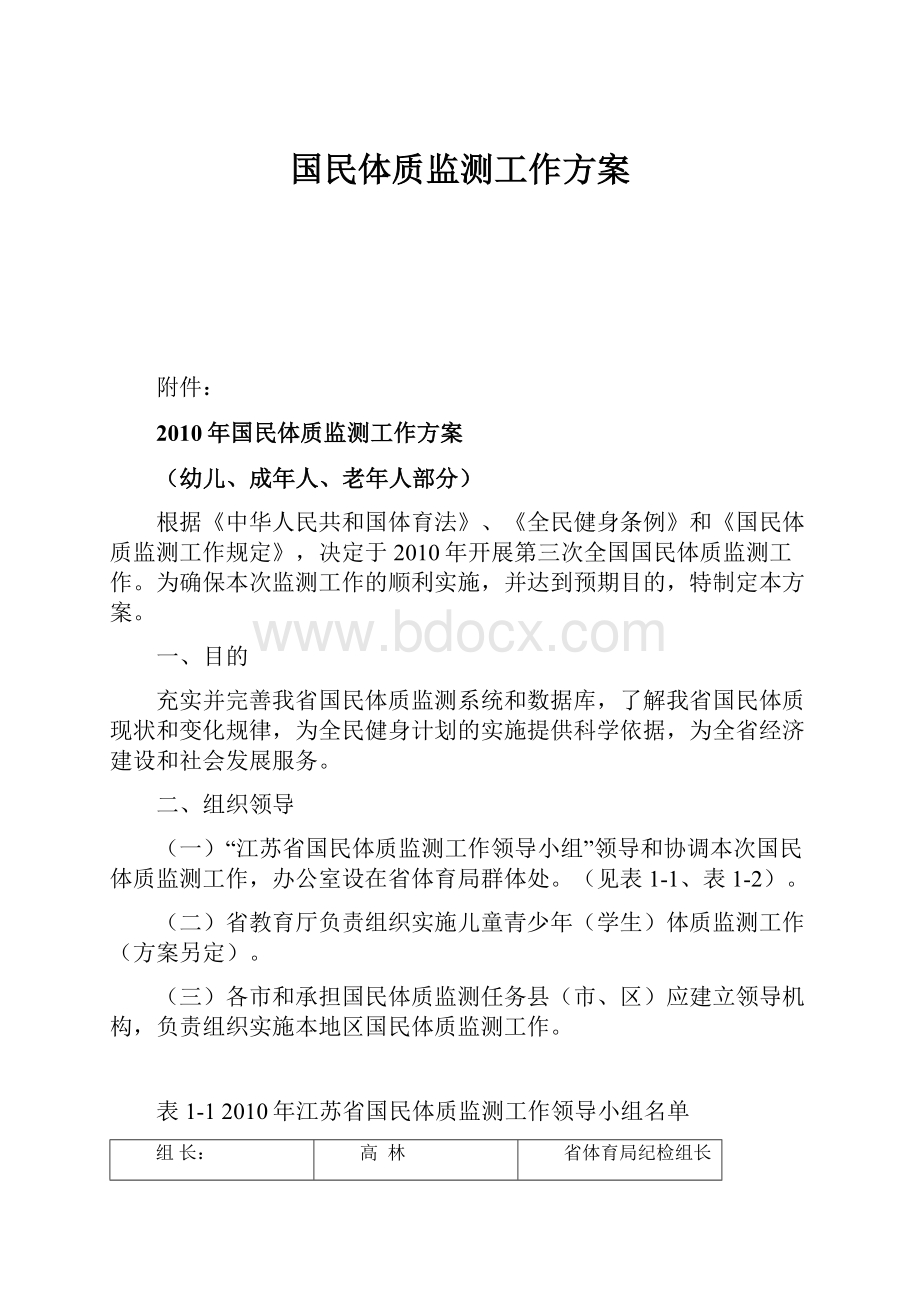 国民体质监测工作方案.docx