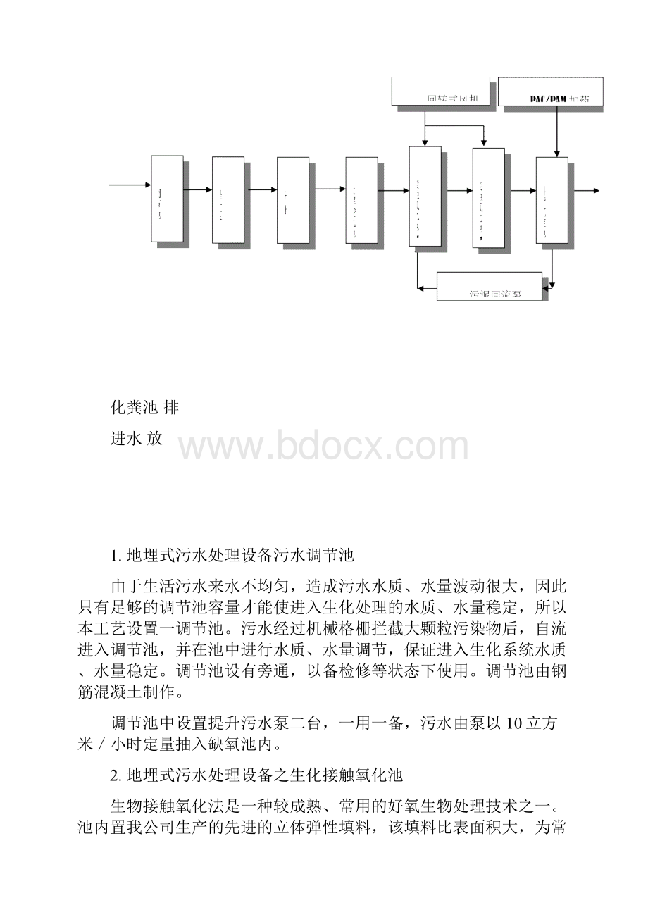 最新地埋式污水处理设备说明书及操作规范.docx_第3页