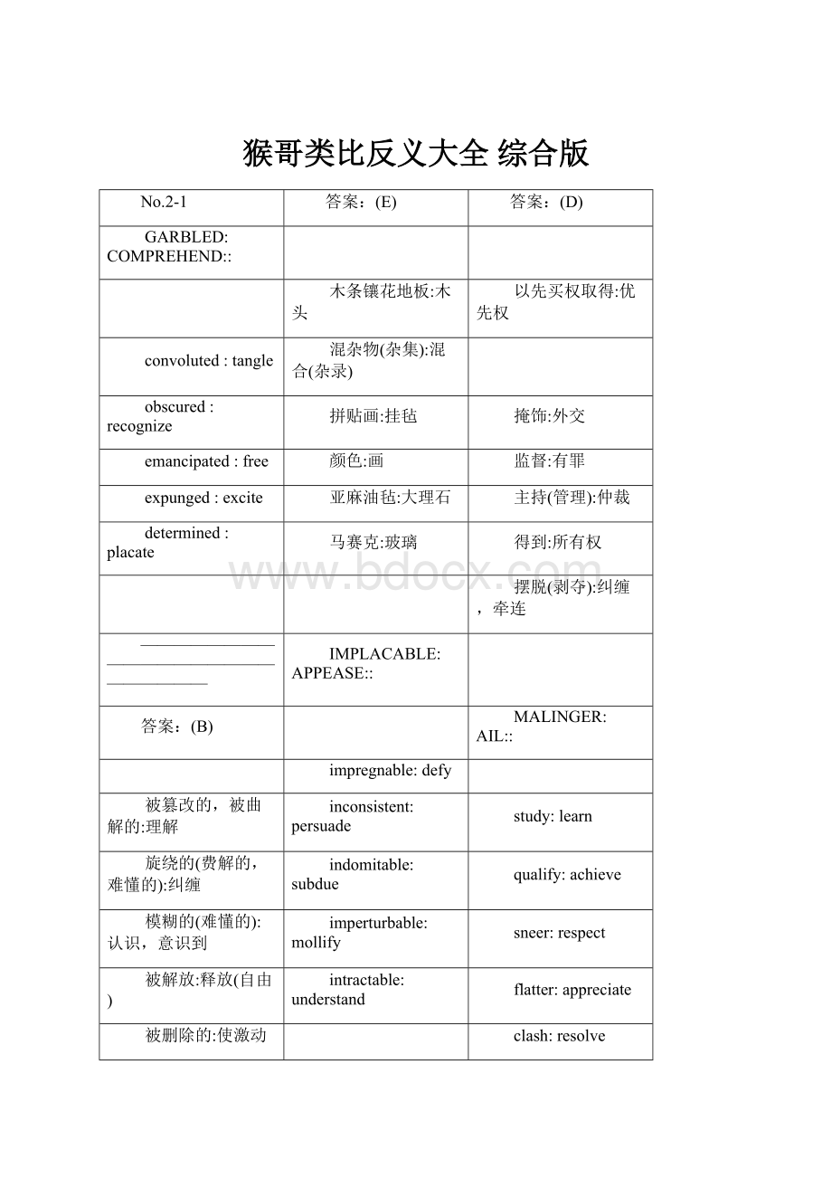 猴哥类比反义大全 综合版.docx_第1页