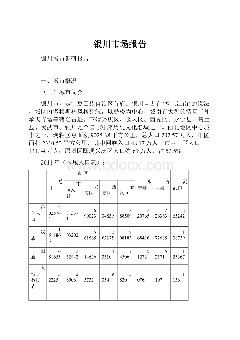 银川市场报告.docx