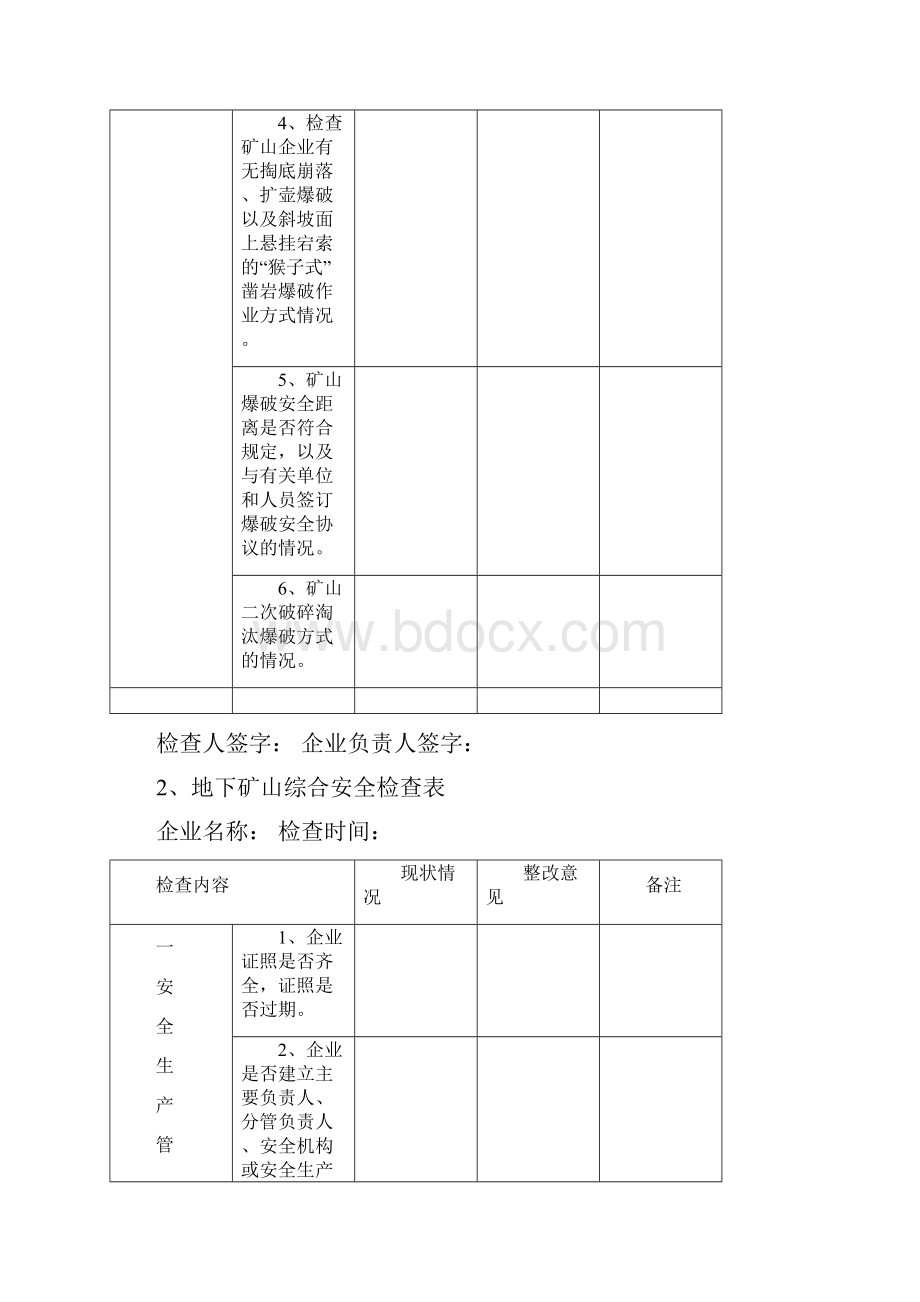 常用安全检查表参考范本.docx_第3页