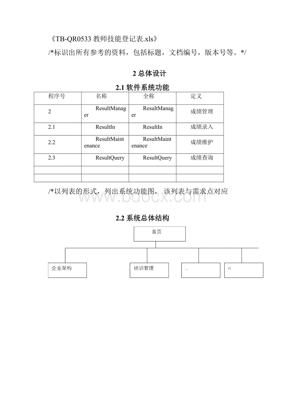 教务管理系统概要设计说明书.docx_第3页