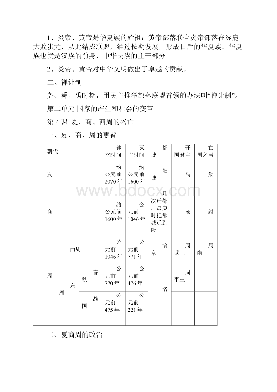 初一历史上册知识点.docx_第3页