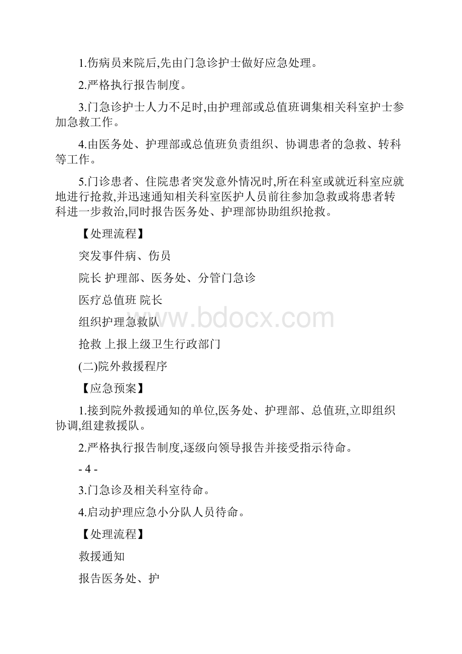 医院紧急意外事件应急预案处理流程ICU预案.docx_第3页