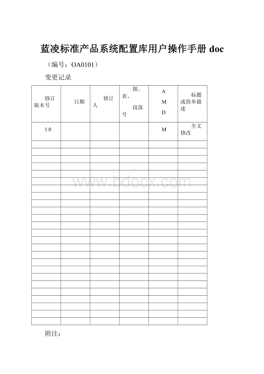 蓝凌标准产品系统配置库用户操作手册doc.docx