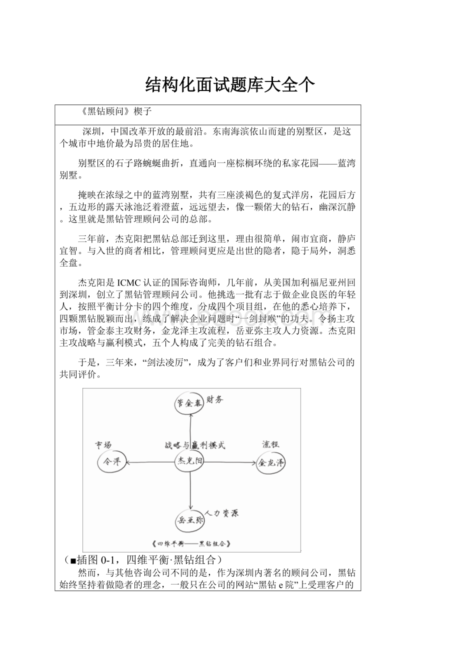 结构化面试题库大全个.docx_第1页