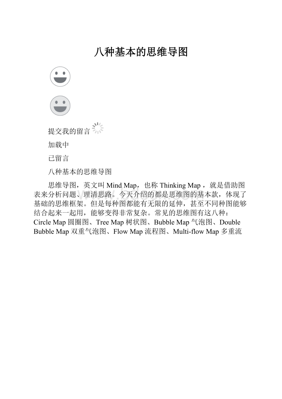 八种基本的思维导图.docx_第1页