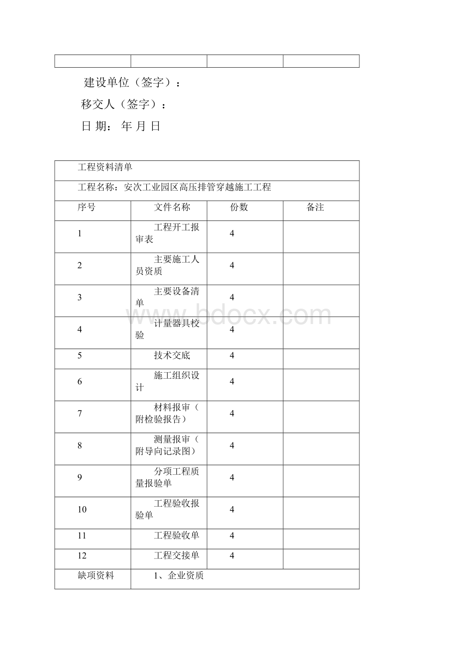 工程资料移交清单.docx_第2页