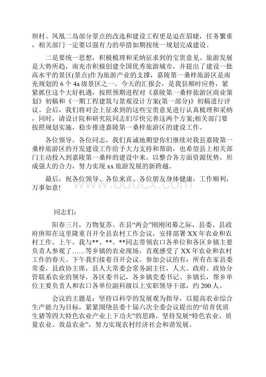 县旅游规划中期汇报会主持词.docx_第3页