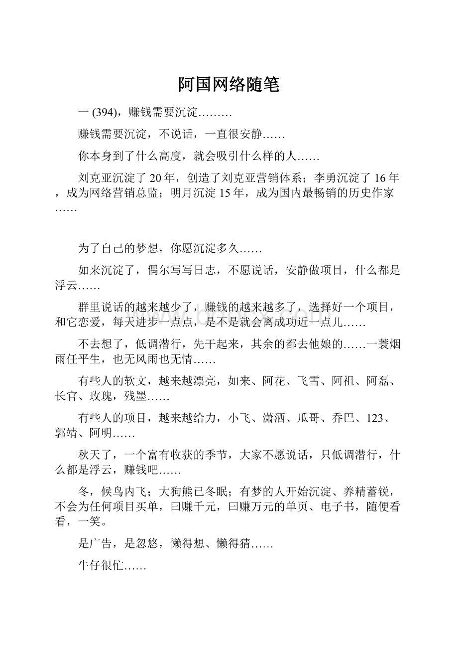 阿国网络随笔.docx_第1页