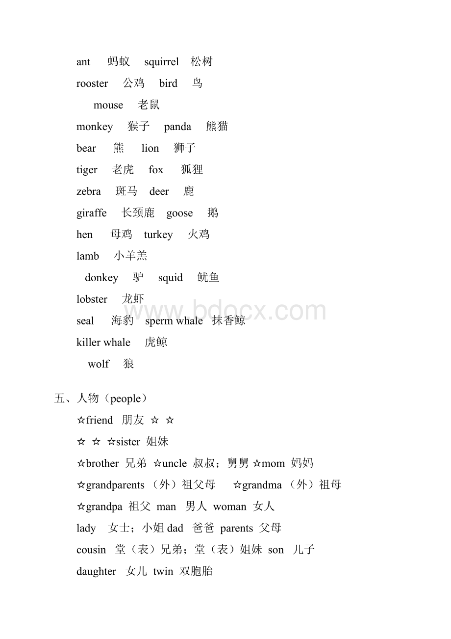 PEP小学英语单词分类汇总.docx_第3页