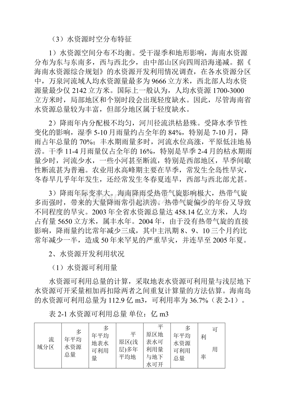 海南省水资源能源发展现状情况.docx_第2页