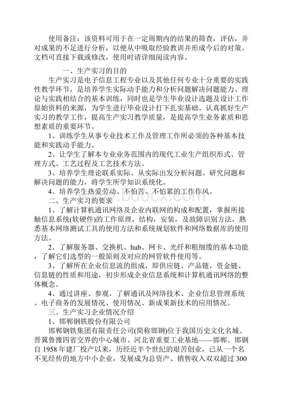 电子信息工程实习报告范本.docx_第2页