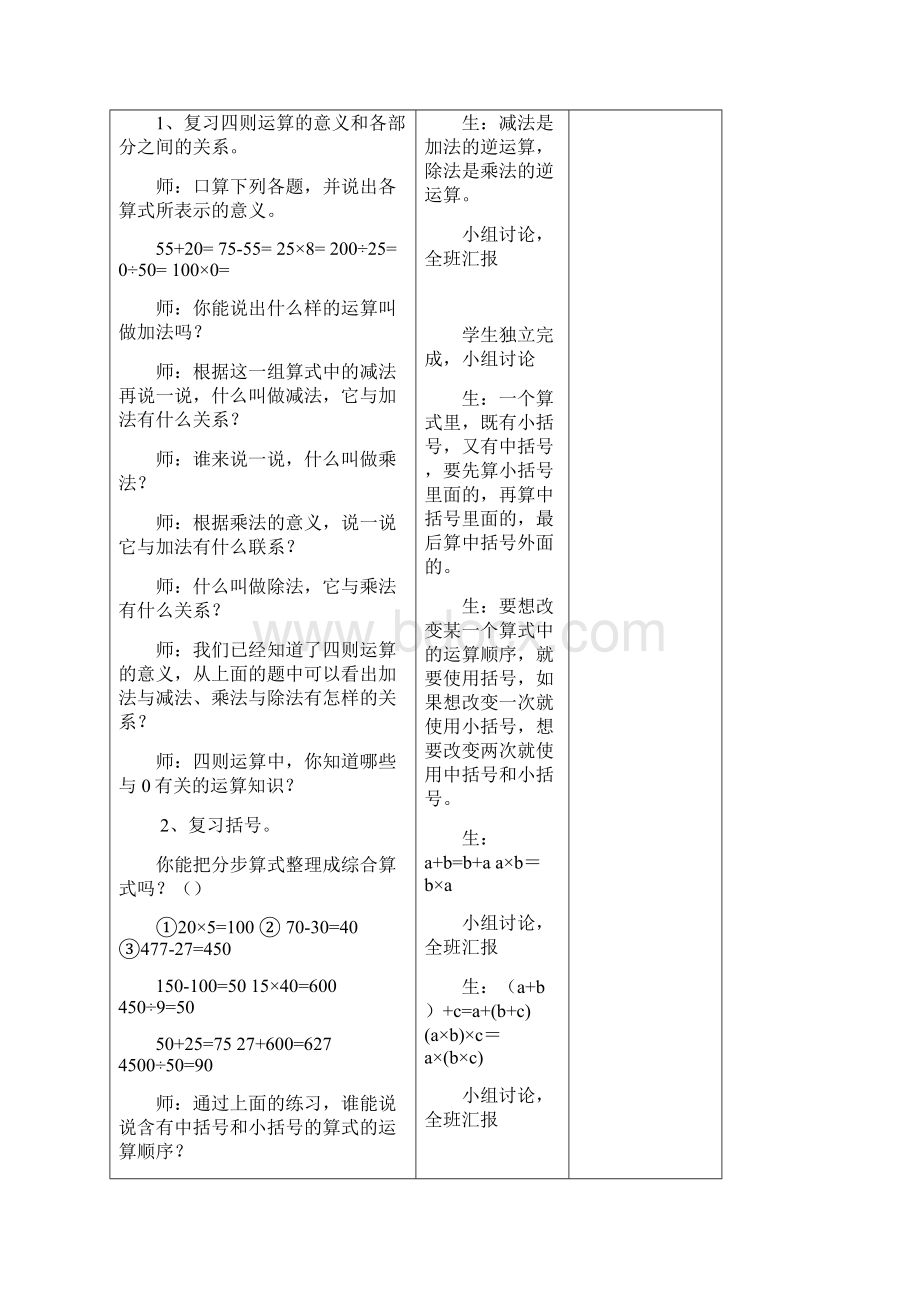 人教四下数学第十单元总复习教学设计docx.docx_第2页