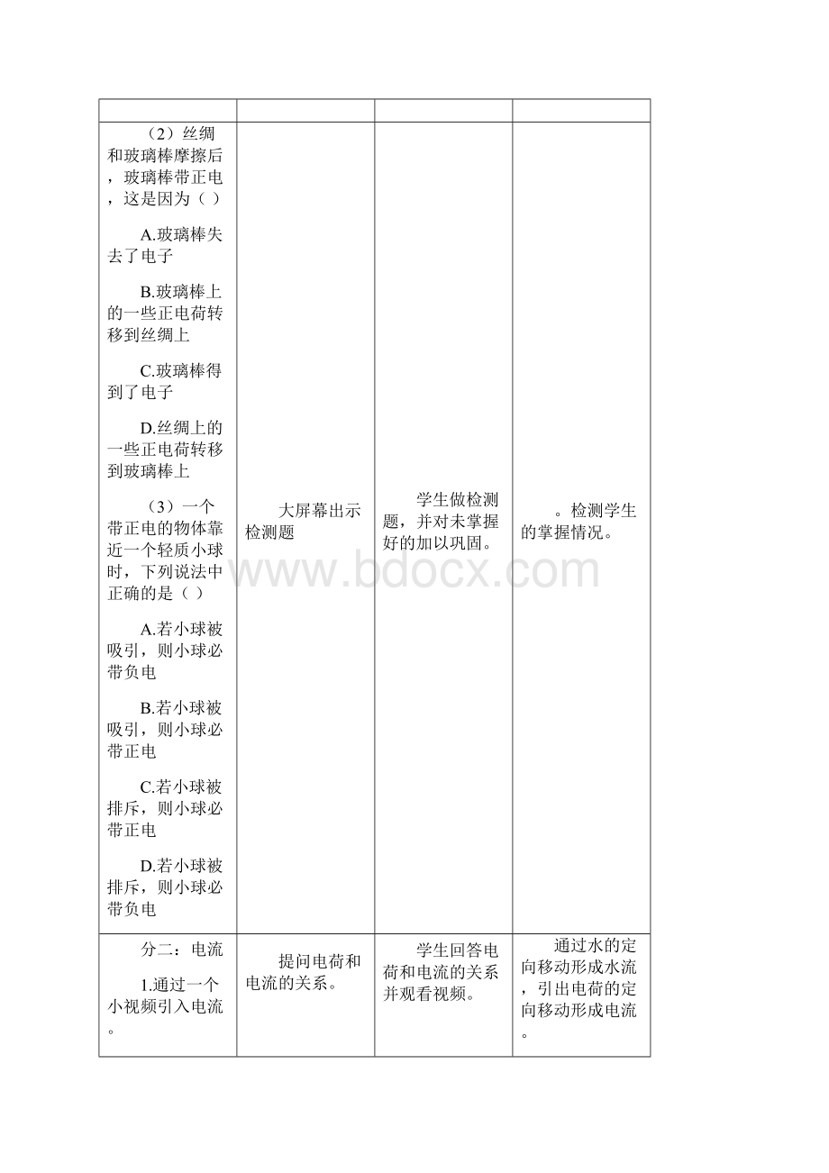 初中物理《电流和电路》教学设计学情分析教材分析课后反思.docx_第3页