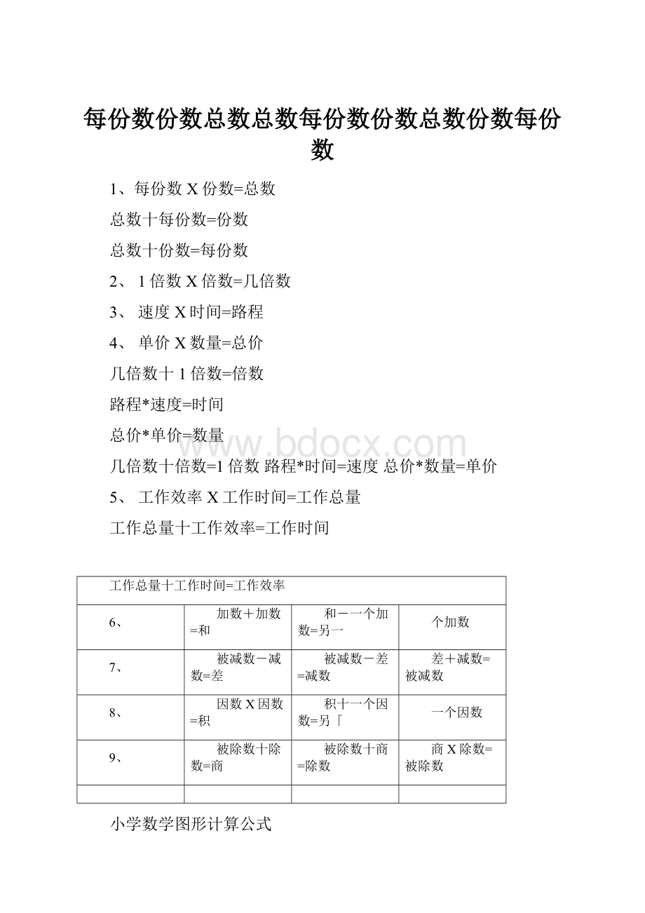 每份数份数总数总数每份数份数总数份数每份数.docx