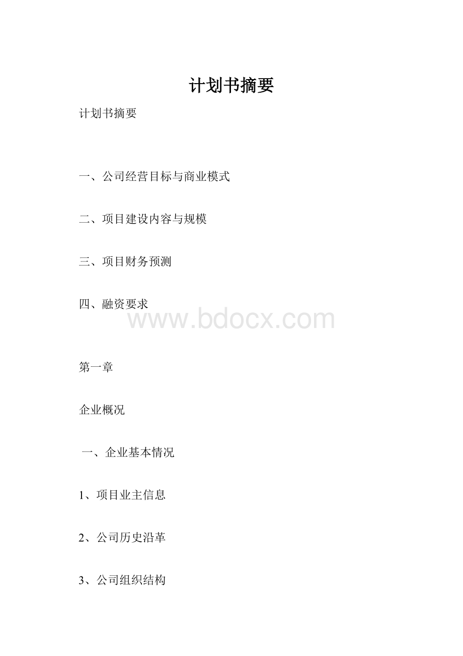 计划书摘要.docx