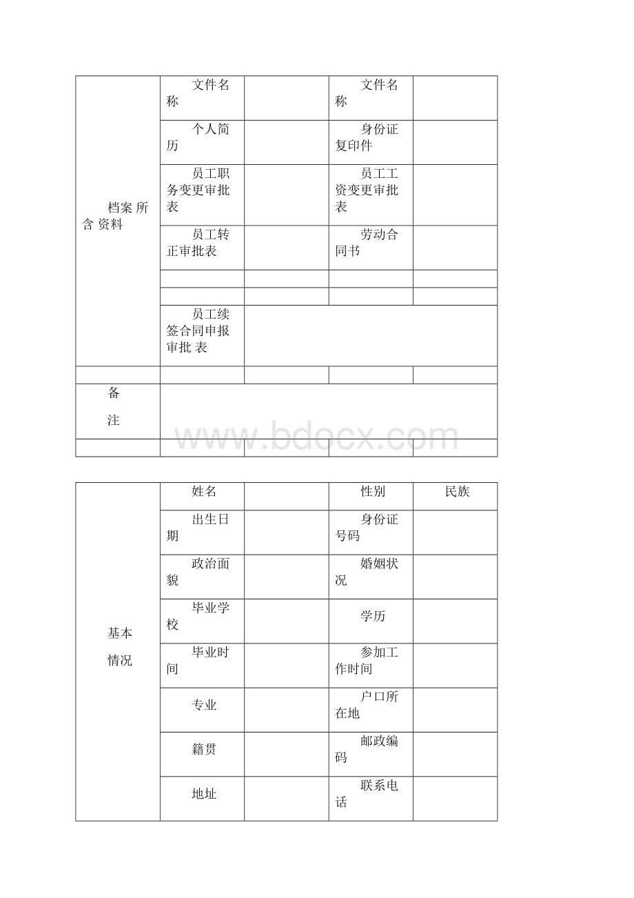 员工档案表.docx_第2页