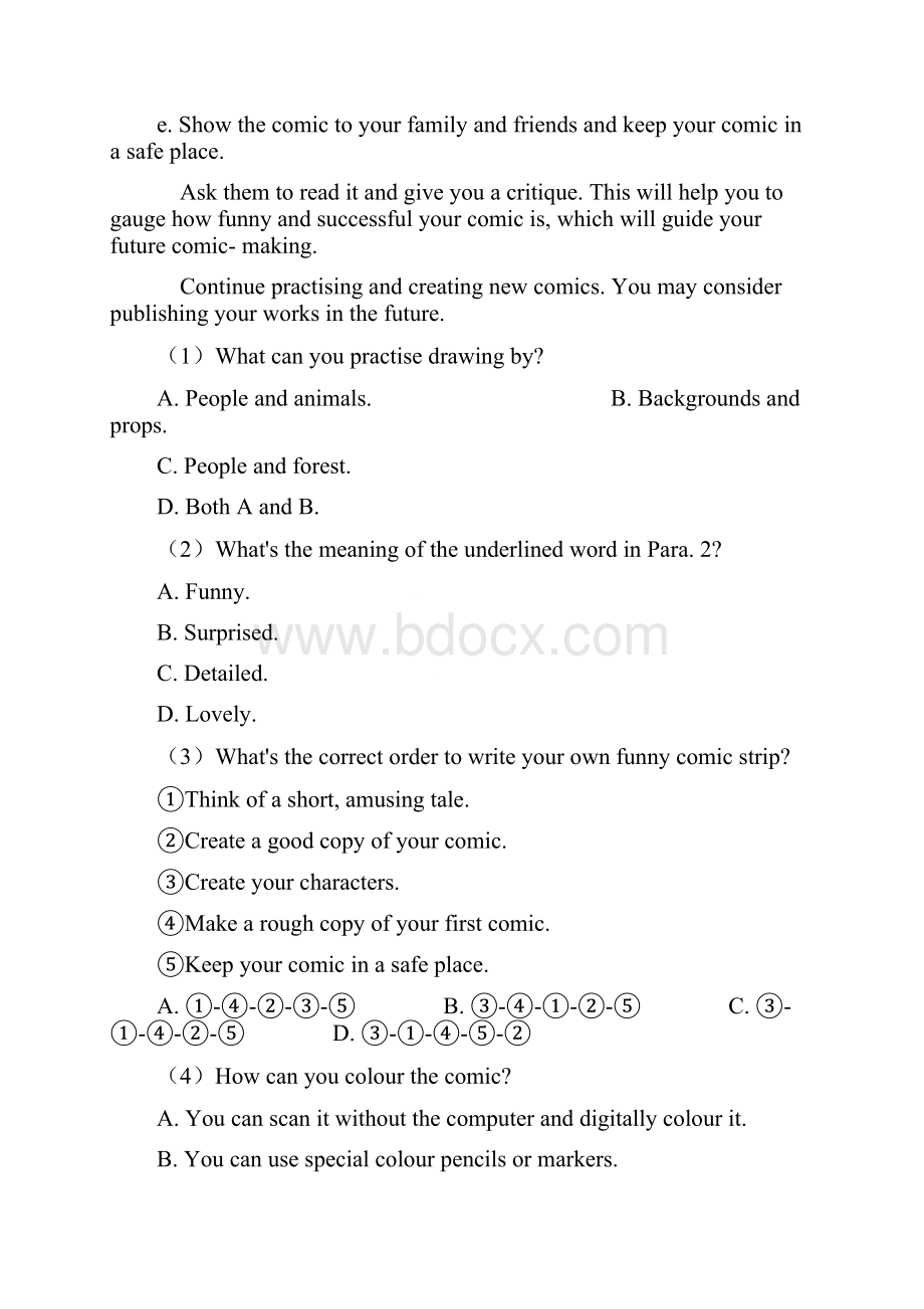 英语八年级英语下册阅读理解经典题型带答案word1.docx_第2页