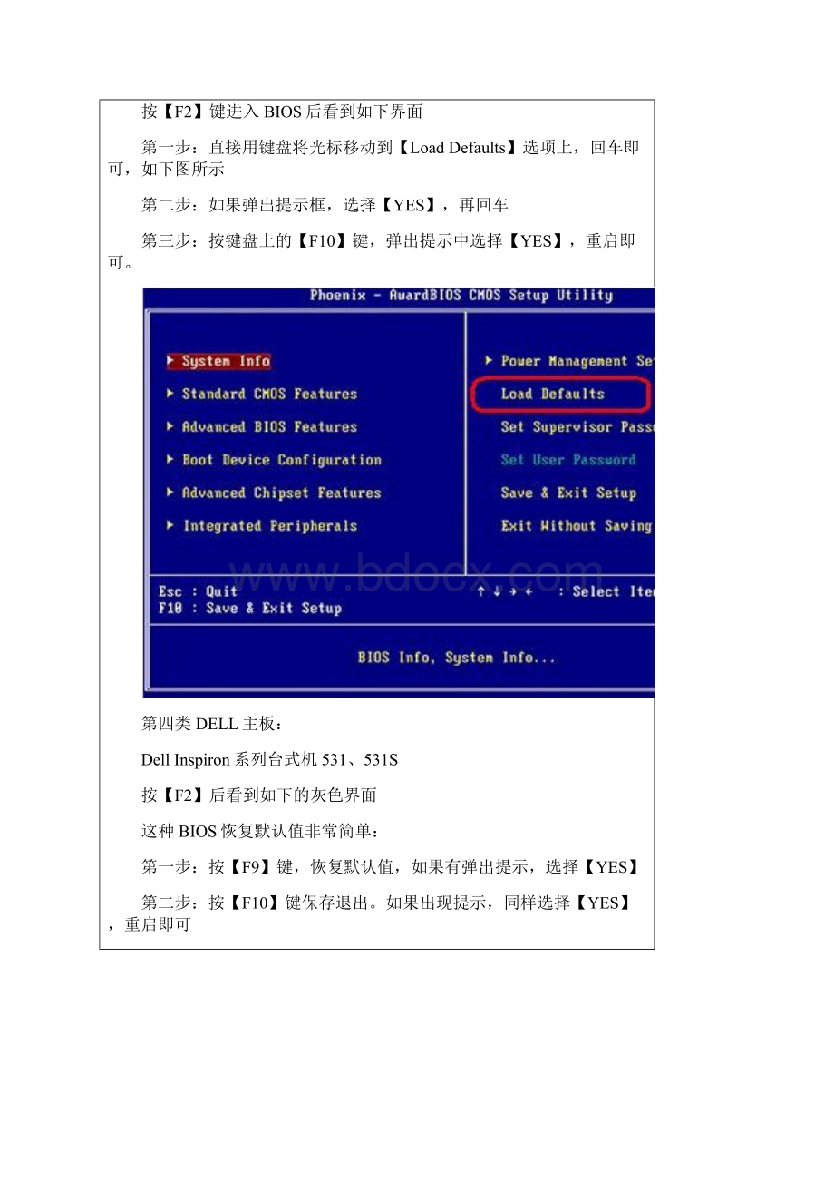 几类 DELL主板 BIOS设置BIOS恢复BIOS问题解决.docx_第3页